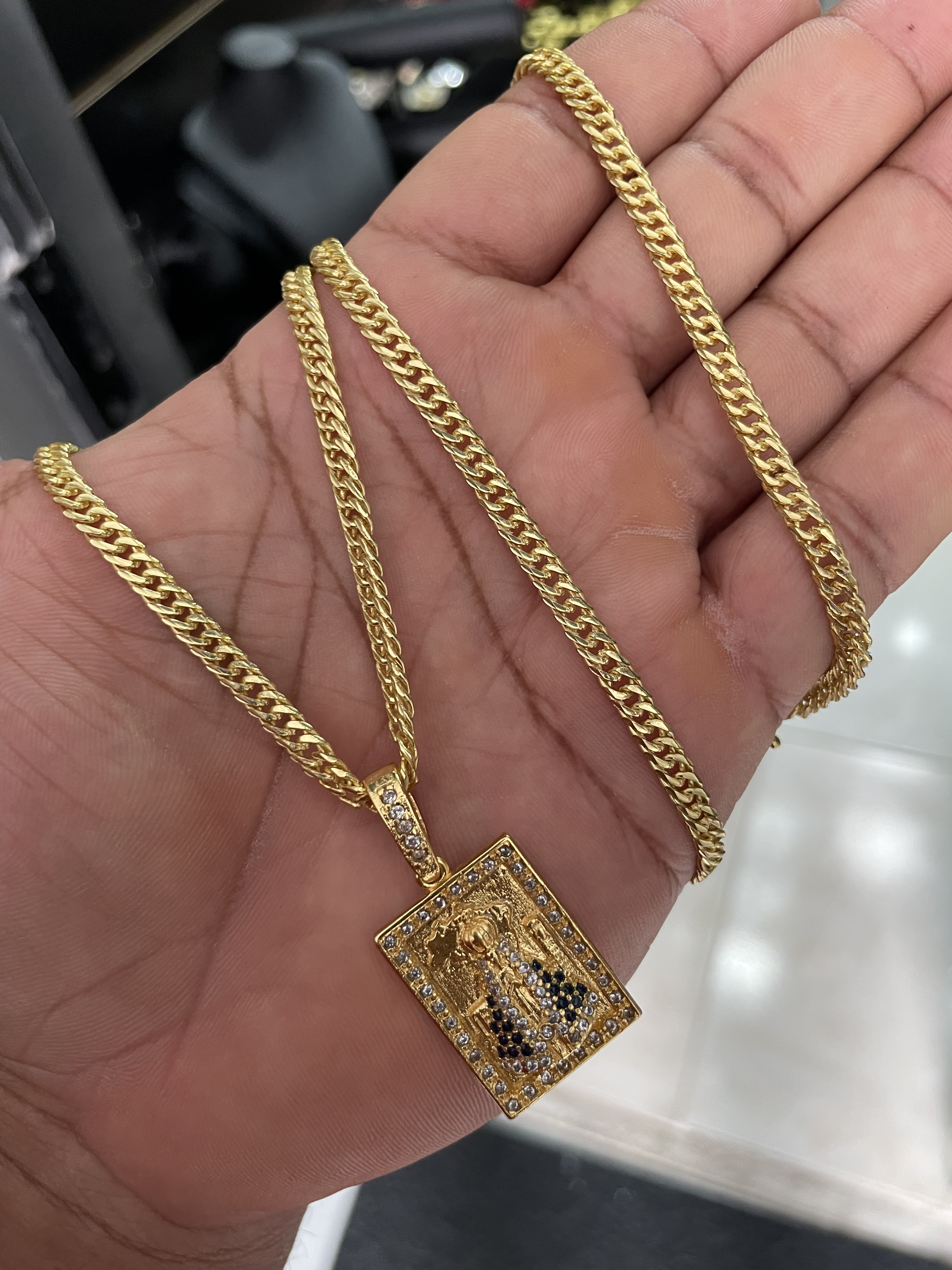 CORRENTE GRUMET 4MM BANHADO A OURO18K COM VERNIZ ANTI ALÉRGICO - Imagem 4