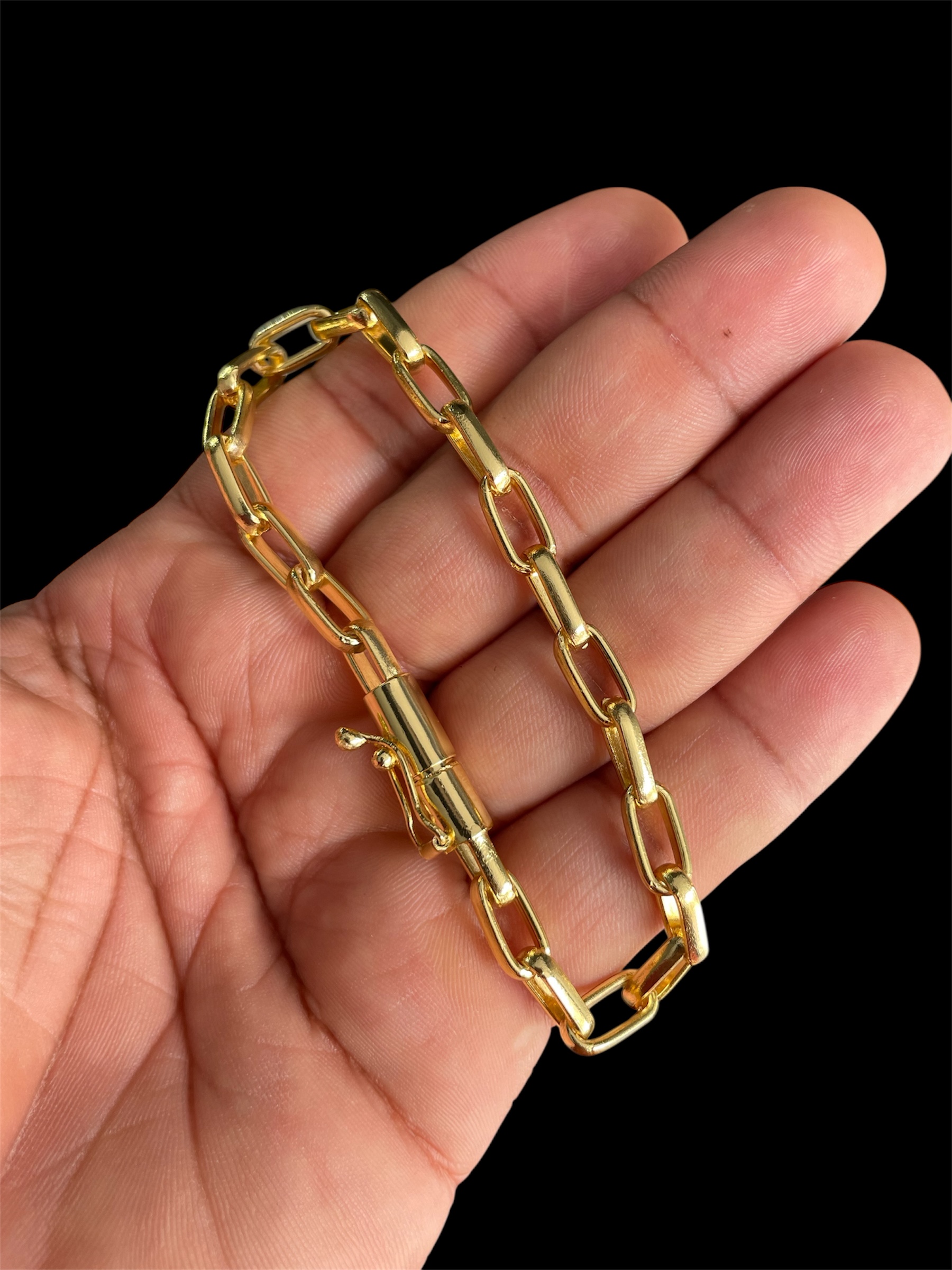 PULSEIRA CARTIER 4MM BANHADA A OURO 18K COM VERNIZ ANTI ALÉRGICO - Imagem 3