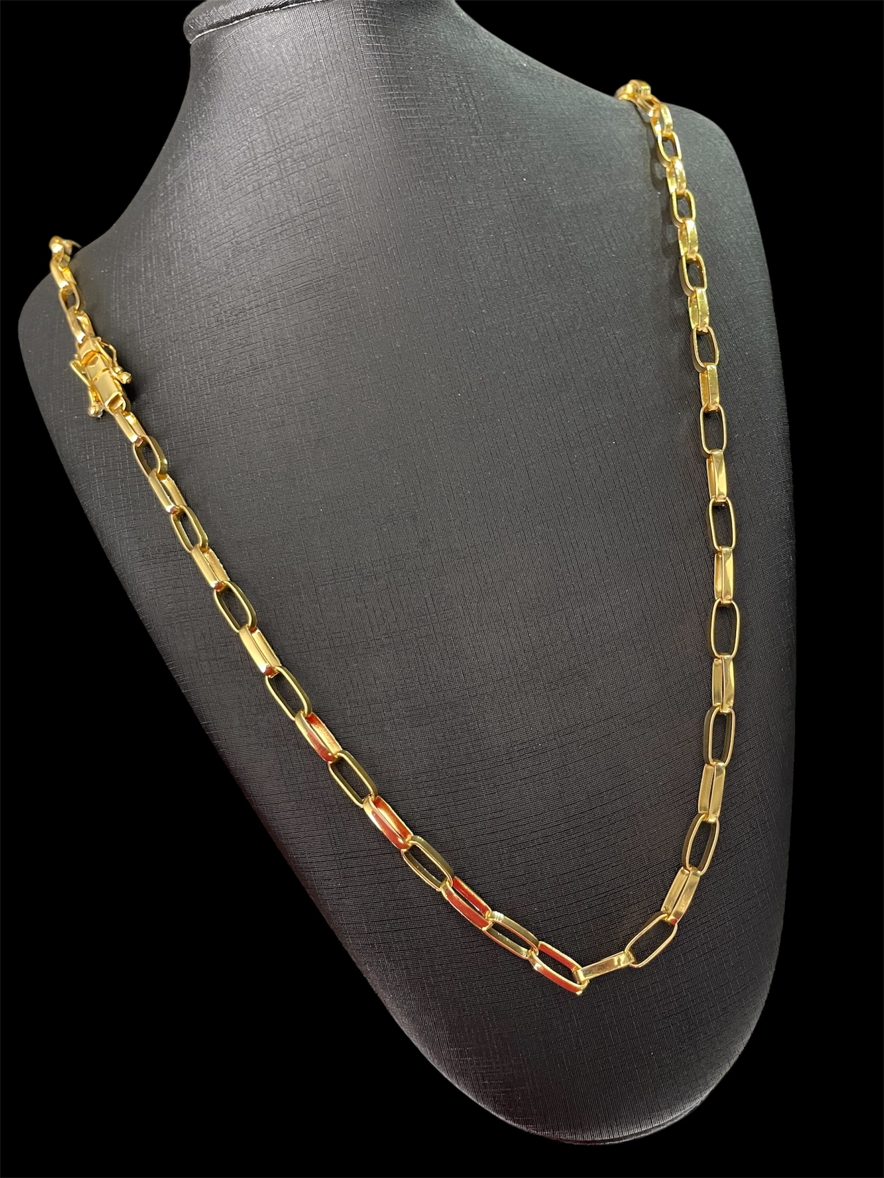 CORRENTE CARTIER 4MM BANHADO A OURO18K COM VERNIZ ANTI ALÉRGICO - Imagem 2