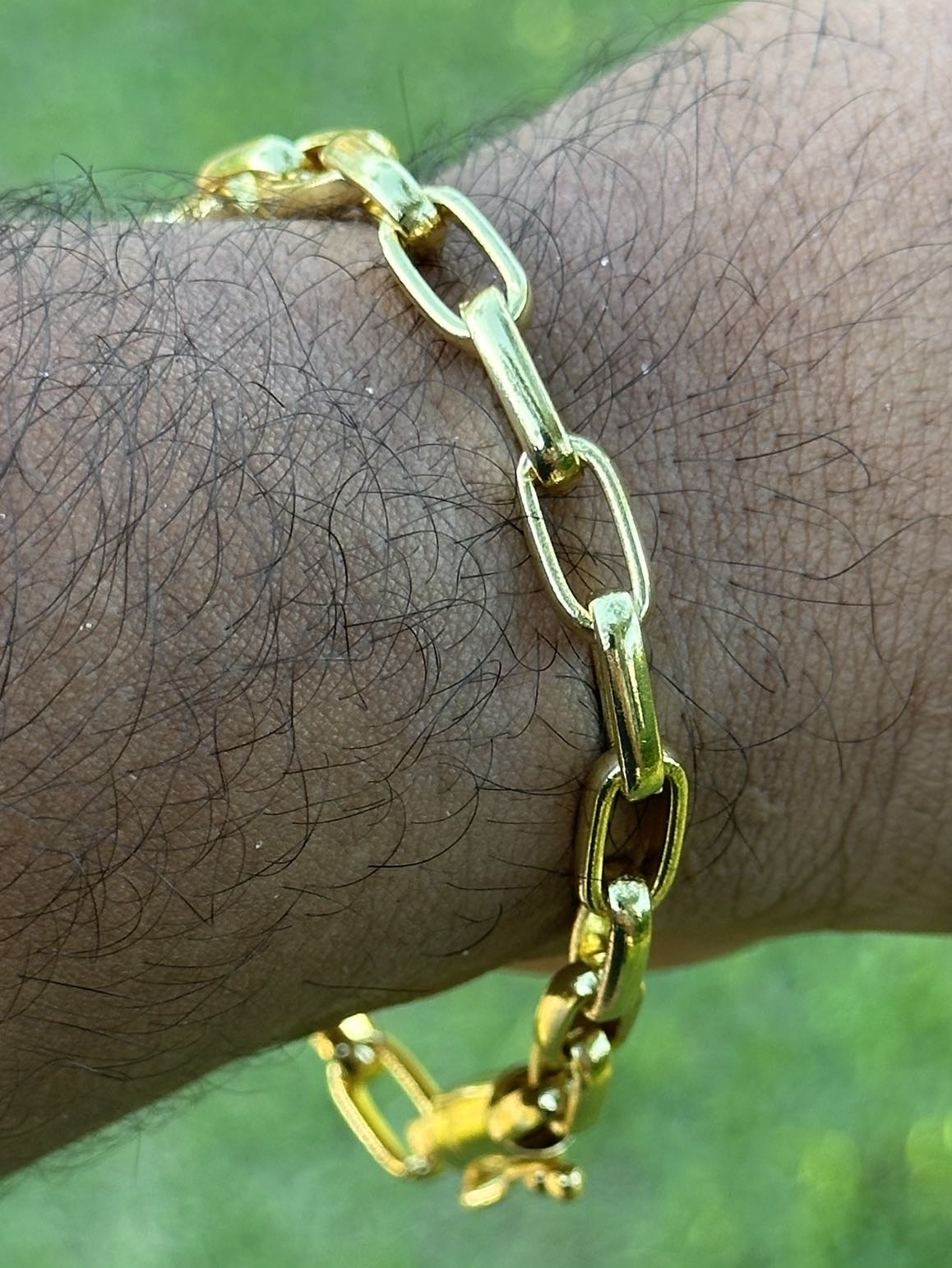 Pulseira Meia Cana 6mm Banhada a Ouro 18K – Elegância e Sofisticação