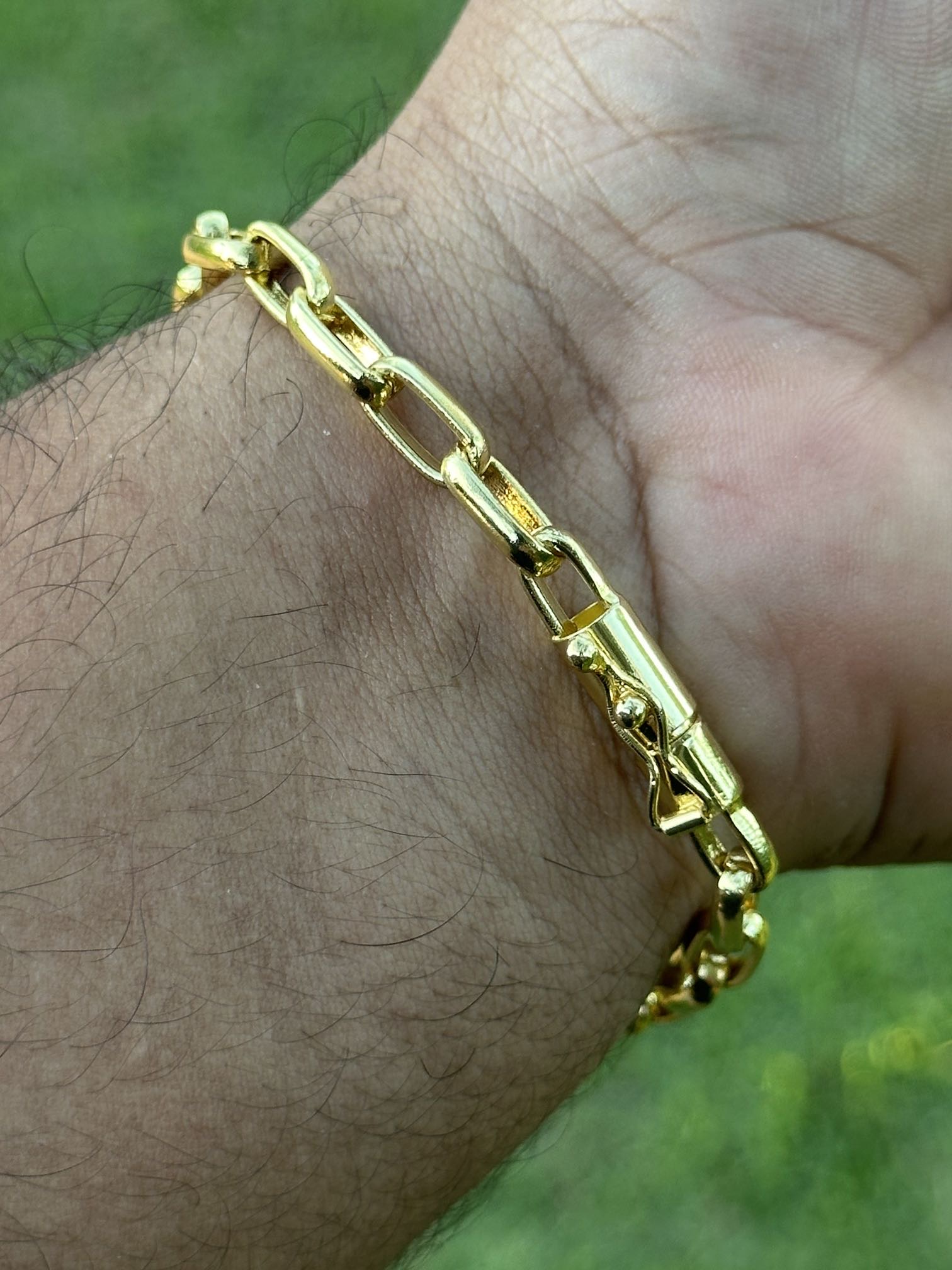 Pulseira Meia Cana 6mm Banhada a Ouro 18K – Elegância e Sofisticação - Imagem 4