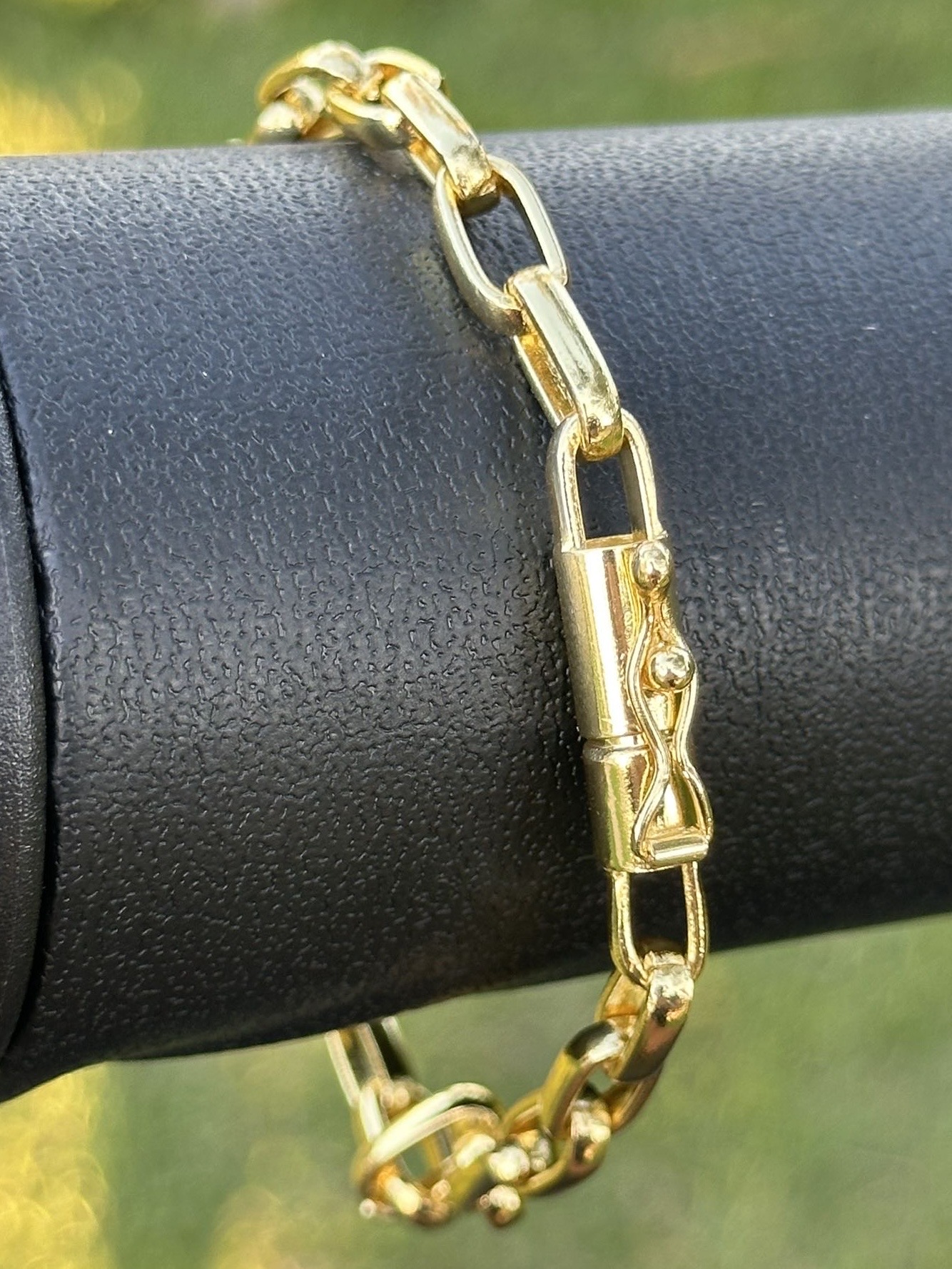 Pulseira Meia Cana 6mm Banhada a Ouro 18K – Elegância e Sofisticação - Imagem 2