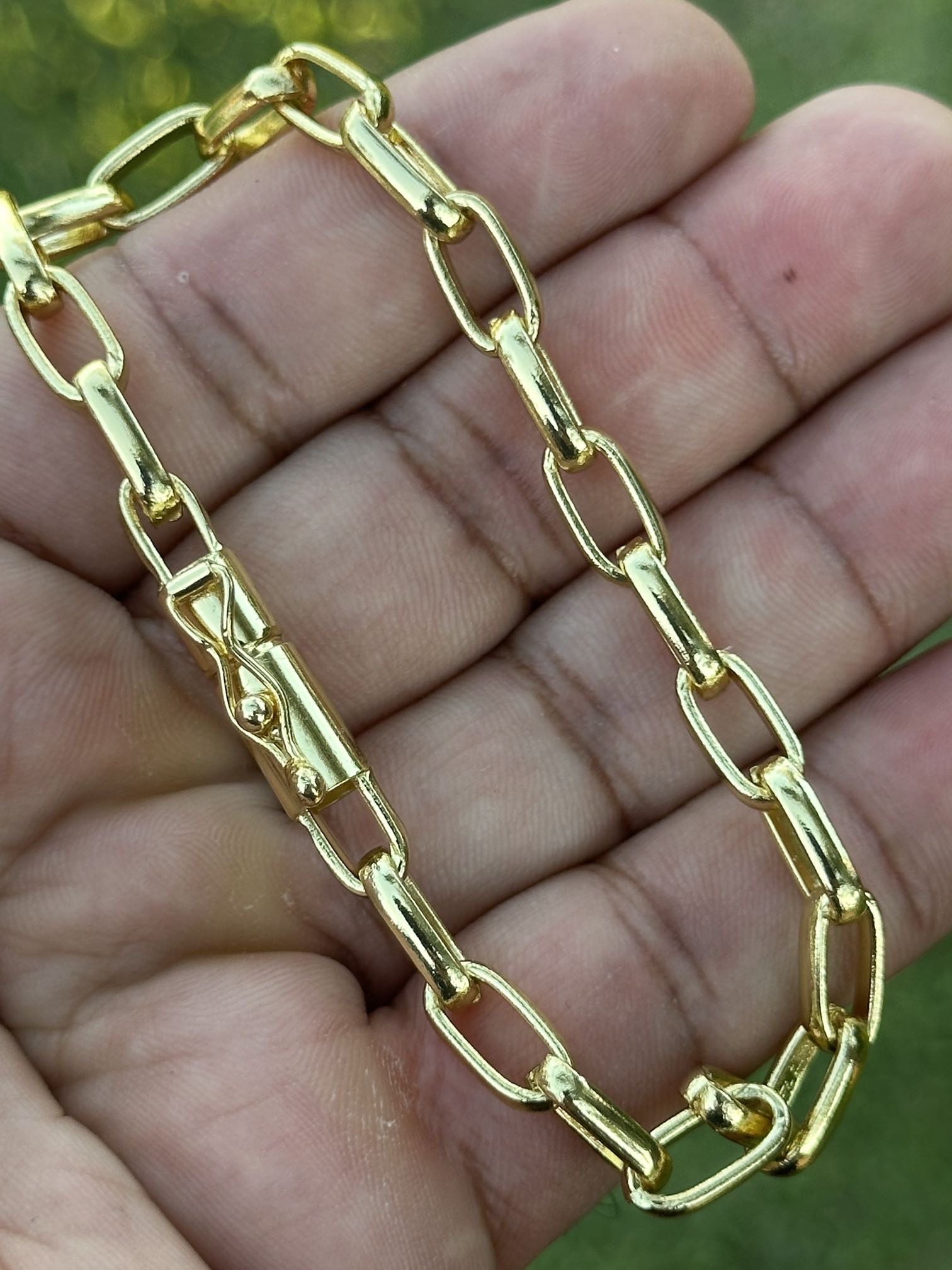 Pulseira Meia Cana 6mm Banhada a Ouro 18K – Elegância e Sofisticação - Imagem 3