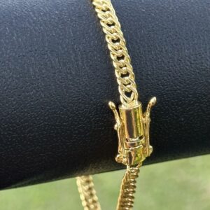 Pulseira Grumet 4mm Banhada a Ouro 18K