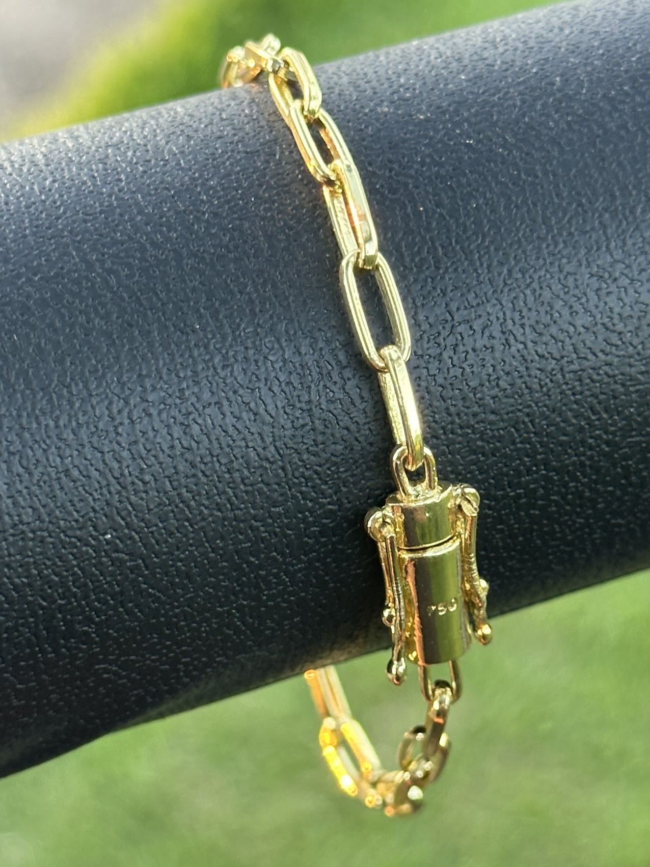 Kit Corrente + Pulseira Meia Cana 4mm Banhado a Ouro 18K - Imagem 2