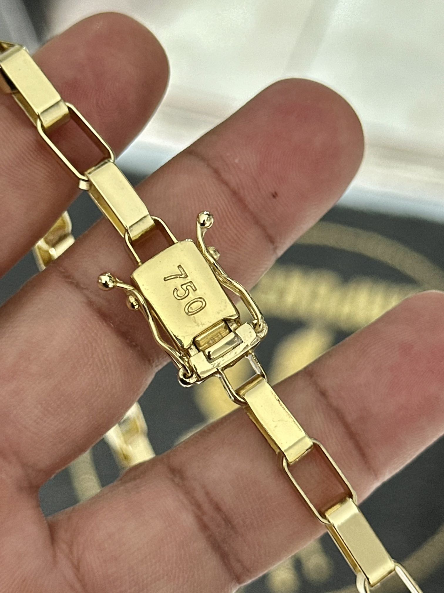 Corrente Tijolinho 10mm Banhada a Ouro 18K – Luxo e Presença - Imagem 7