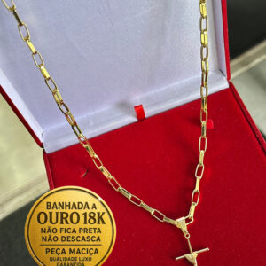 Corrente Cartier 6mm Banhada a Ouro 18K – 70cm
